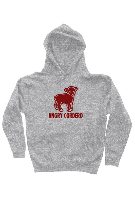 Angry Cordero Pullover Hoodie — Grey Heather — product view